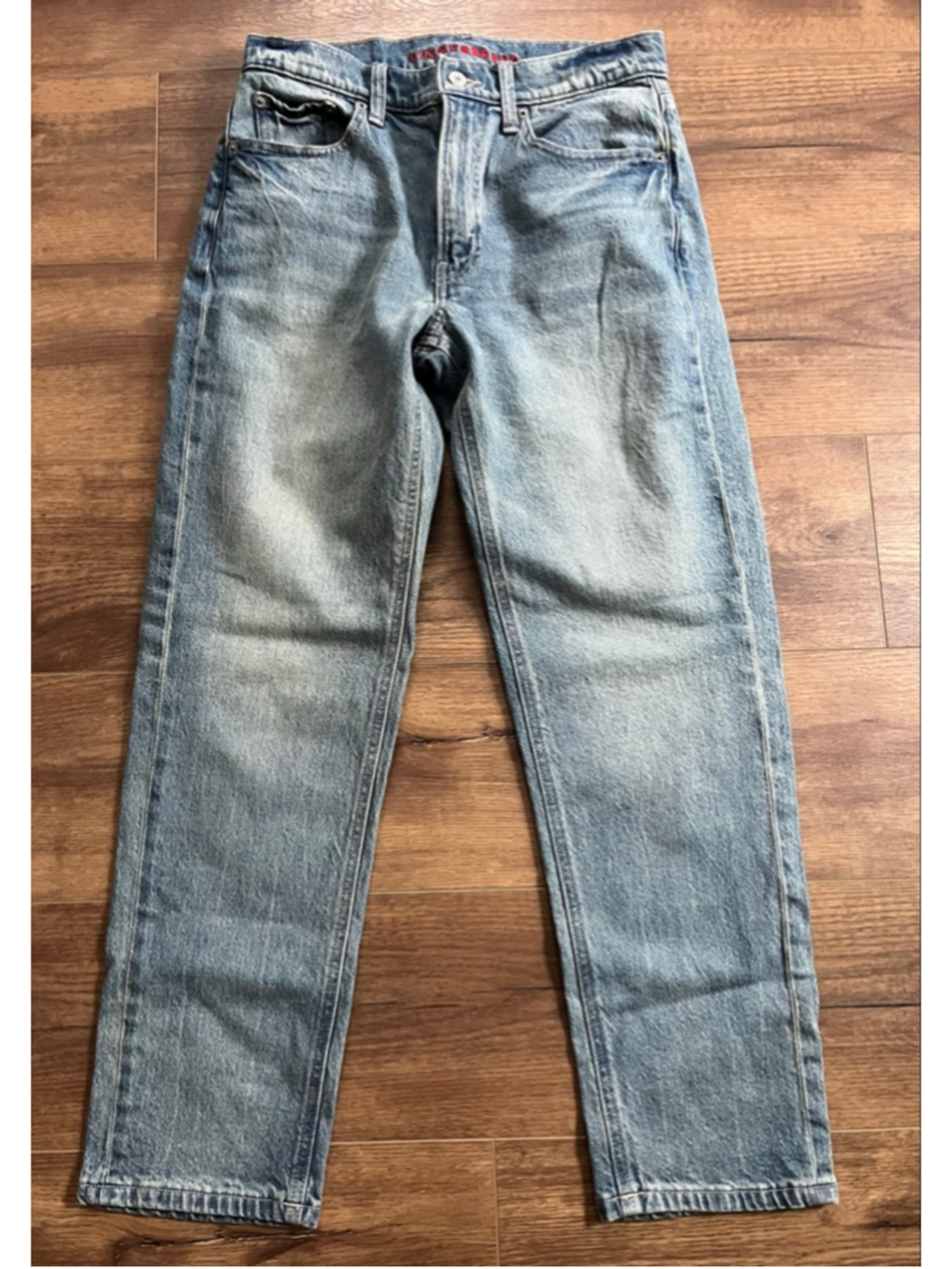 Lucky Brand Straight Leg Jeans in Medium Blue Wash